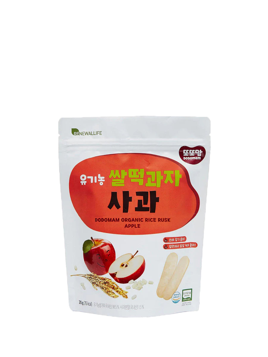 Apple Rusk RENEWALLIFE ORG RICE RUSK APPLE 20G – Village Grocer - Southkey