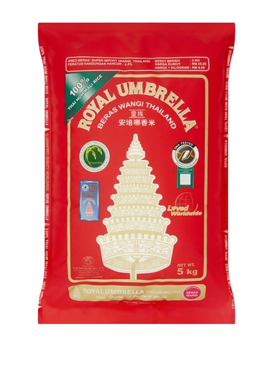 ROYAL UMBRELLA THAI HOM MALI RICE 5KG – Village Grocer - Southkey