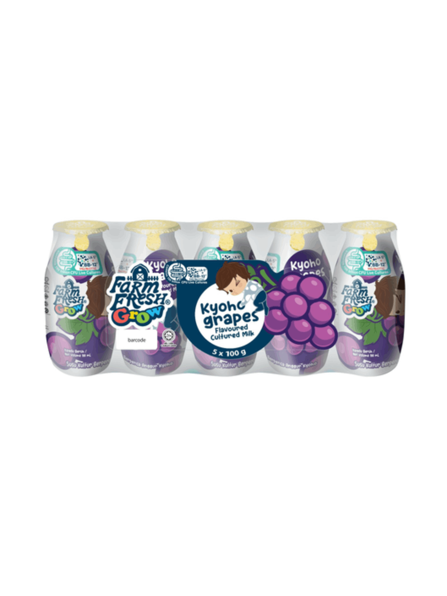 FARM FRESH GROW CLTR MILK KYOHO GRAPEMILK 5X100ML – Village Grocer ...